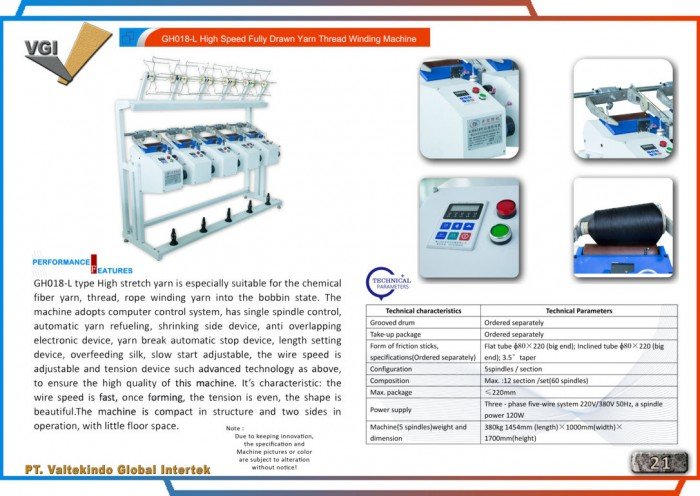 High Speed Fully Drawn Yarn Thread Winding Machine