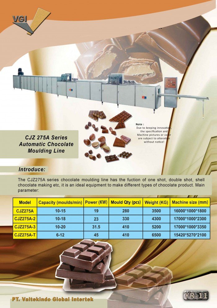  Automatic Chocolate Moulding Line