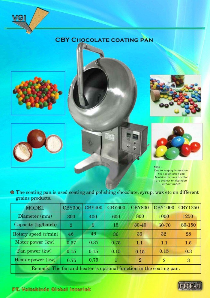 CBY Chocolate Coating Pan