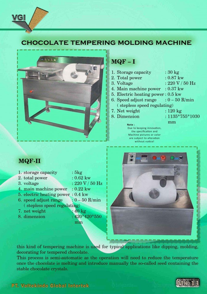 Chocolate Tempering Molding