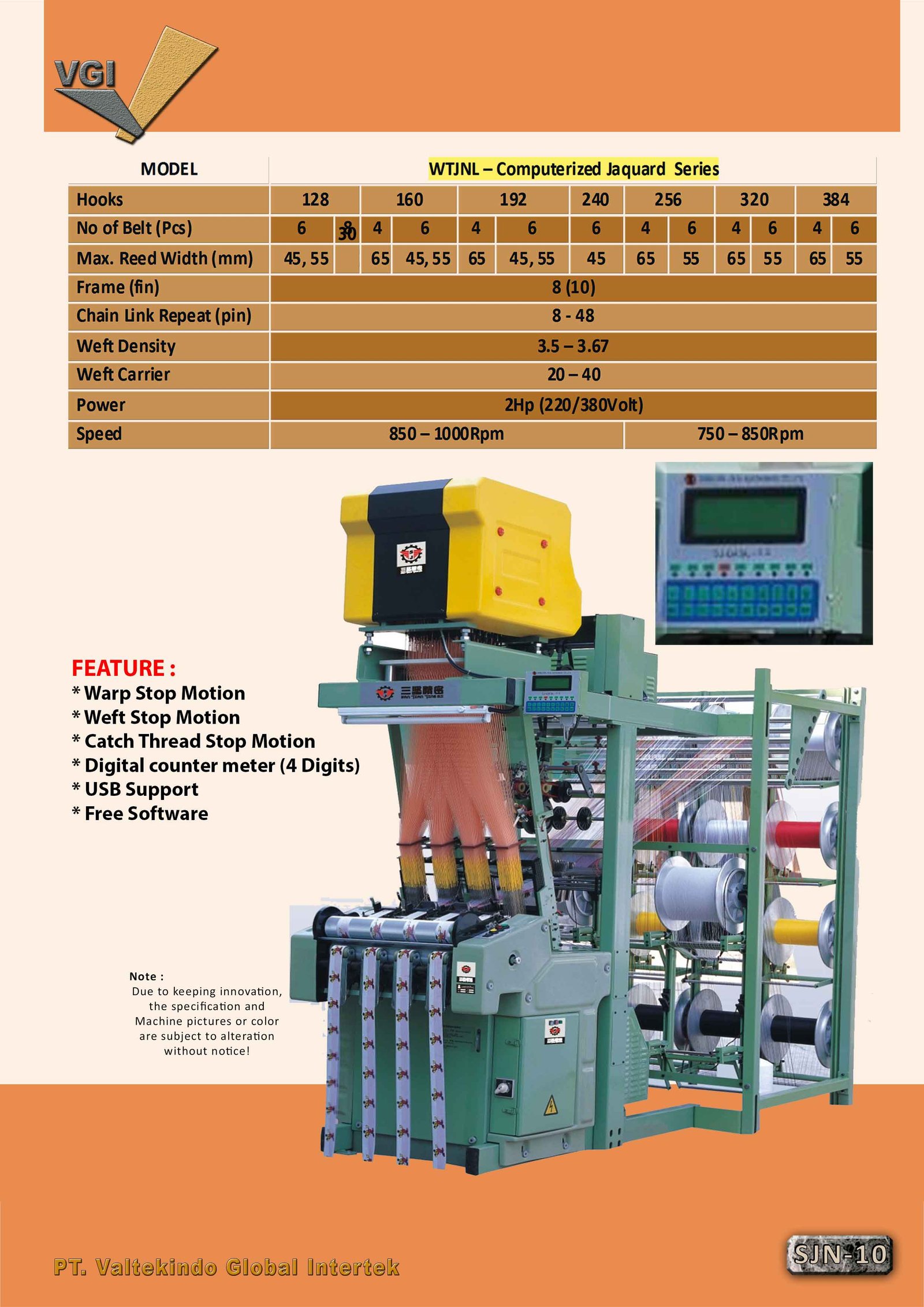 Computerized Needle Loom Jaquard