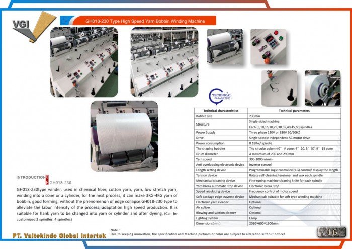 High Speed Yarn Bobbin Winding Machine