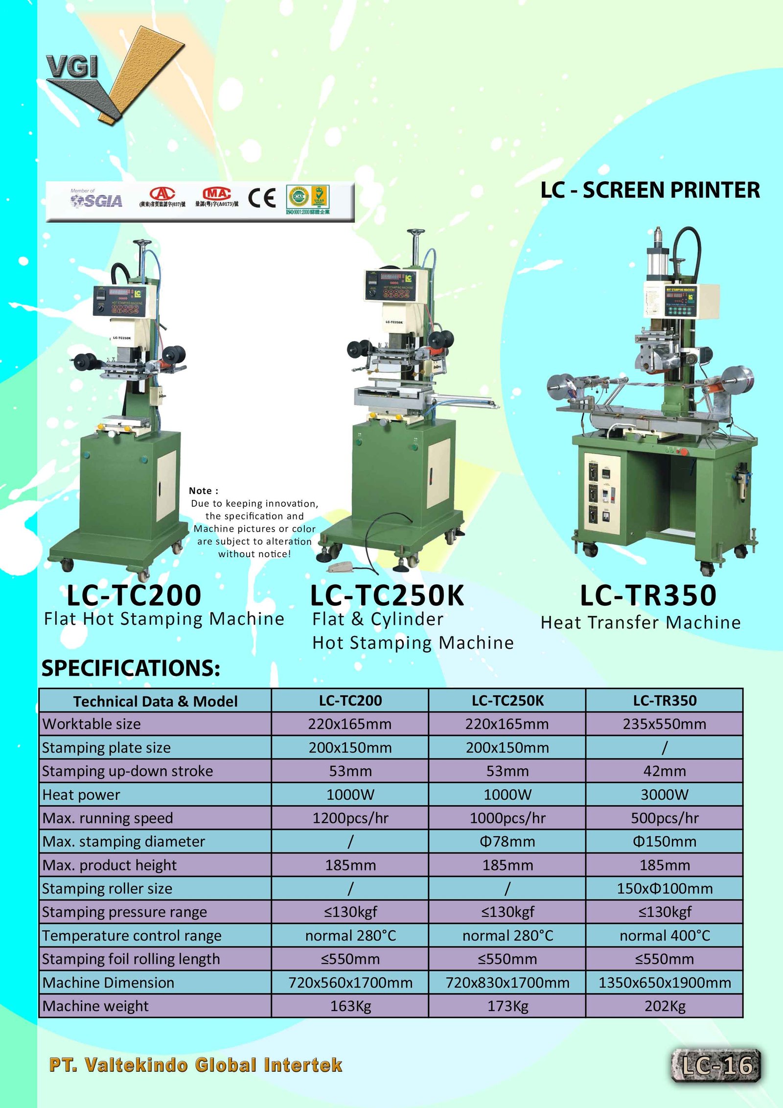 Hot Stamping & Heat Transfer Machine