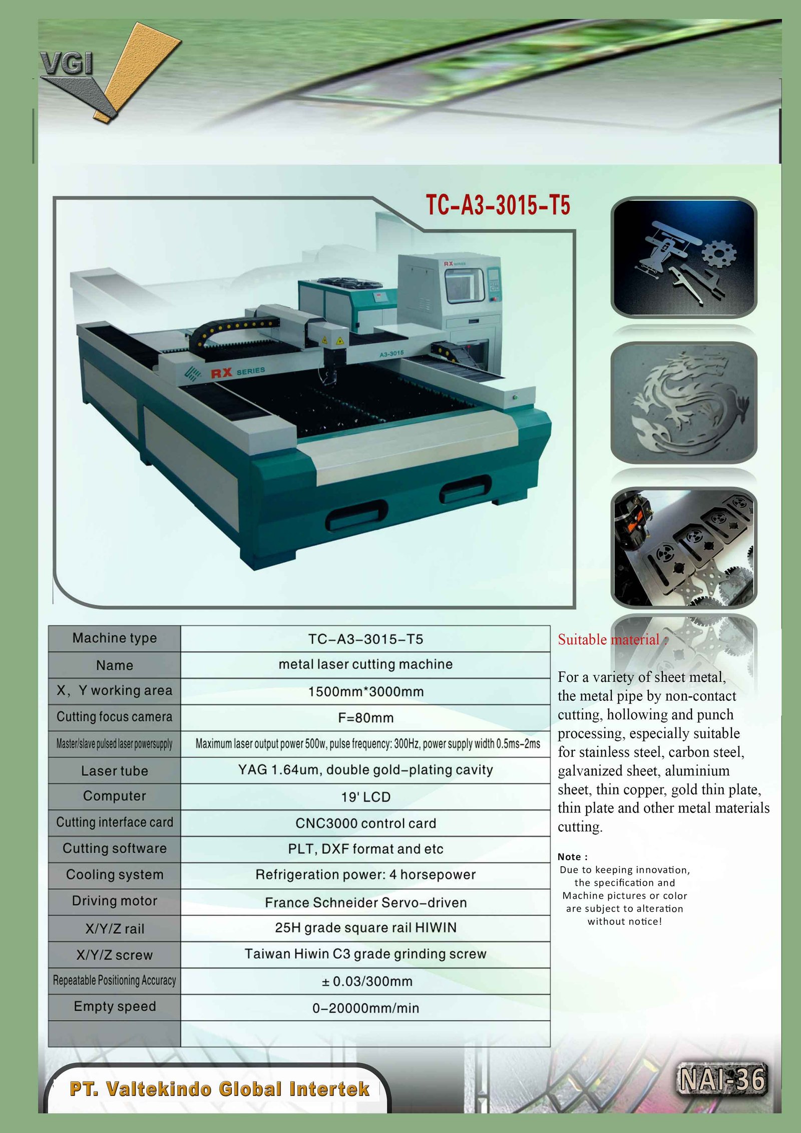 Laser Potong Logam Otomatis