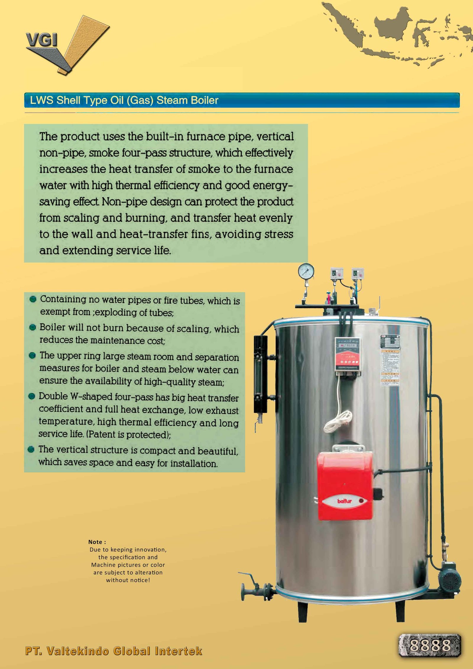 Shell Oil (Gas) Steam BoiIer LWS