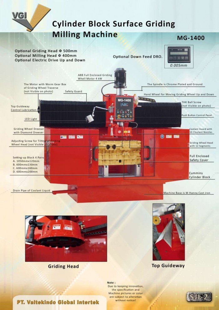  Cylinder Block Surface Grinding Milling Machine