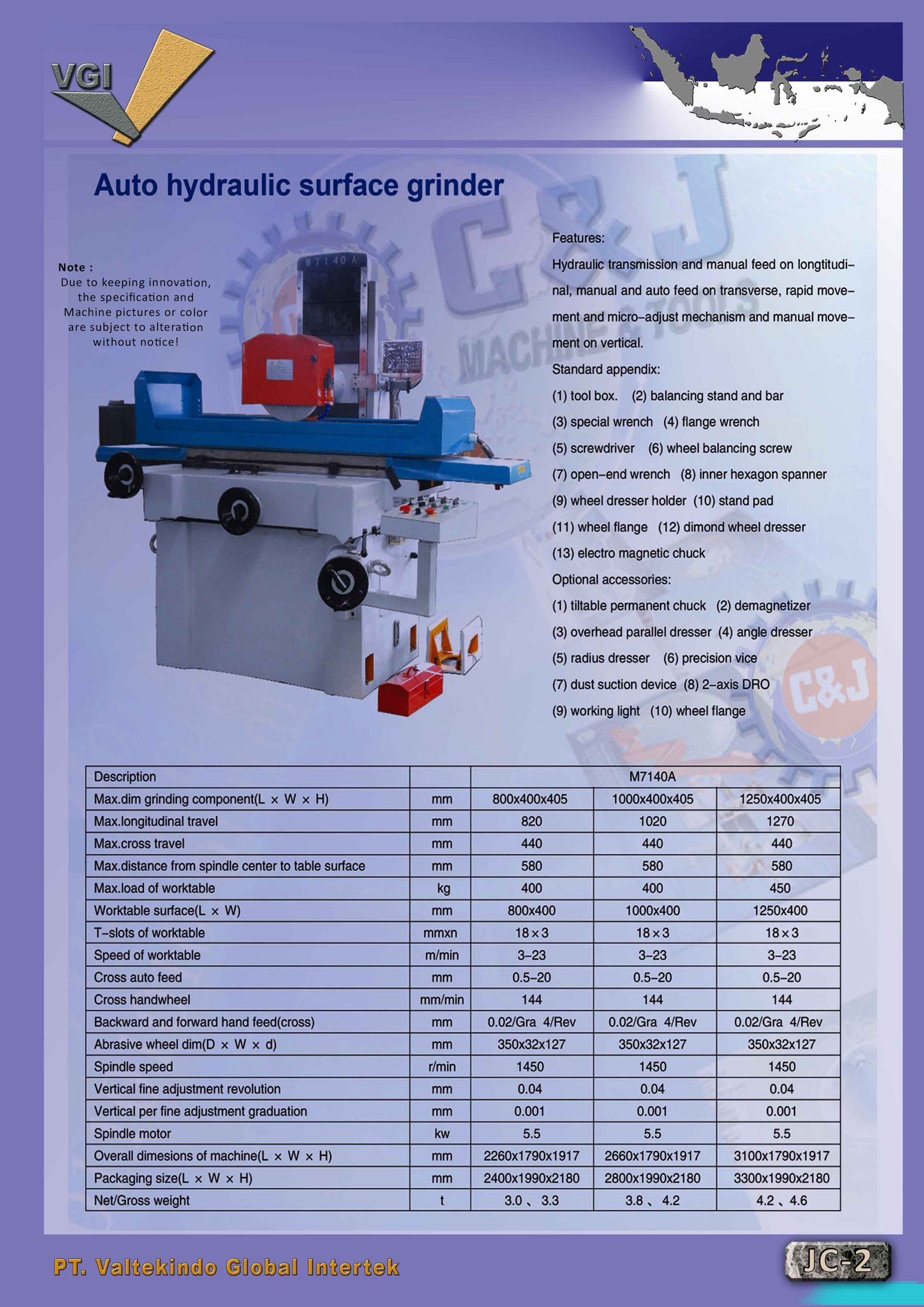 Auto Hydraulic Surface Grinder