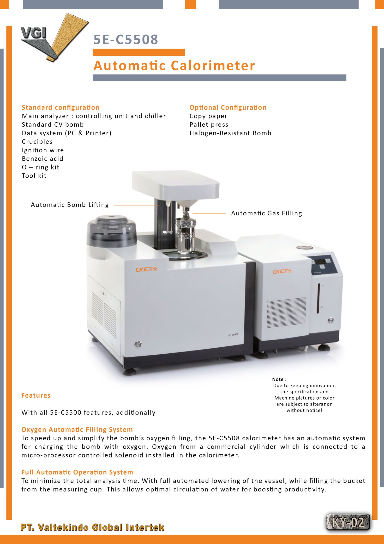 Calorimeter Batubara