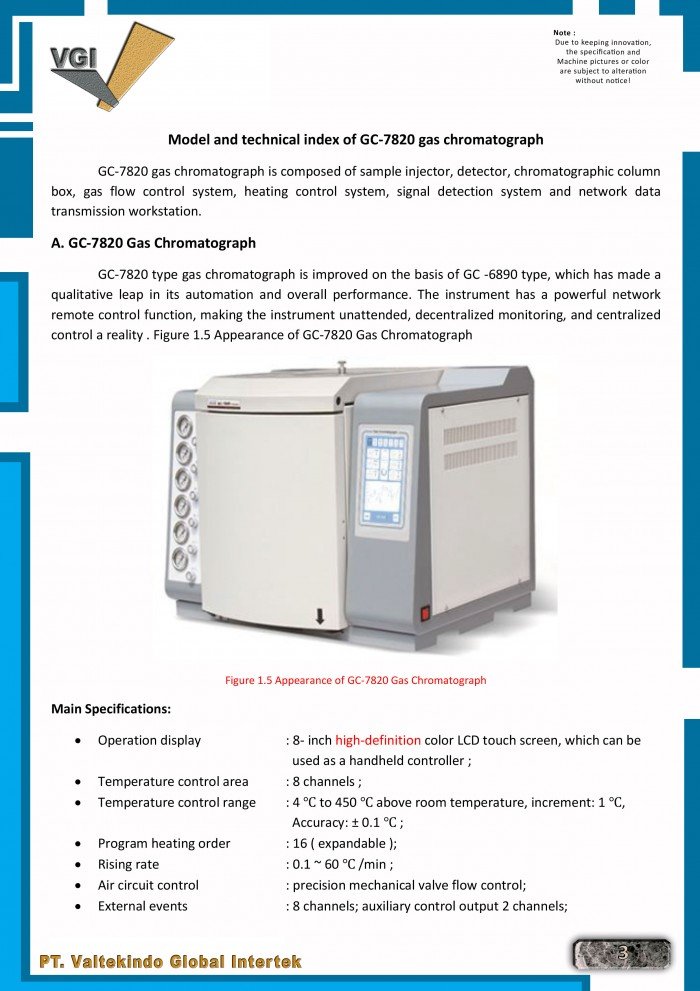 Gas Chromatograph hal 3