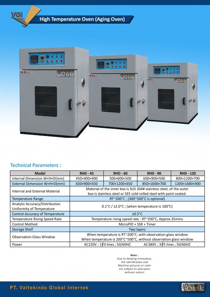 High Temperature Oven (Aging Oven / Aging Tester)