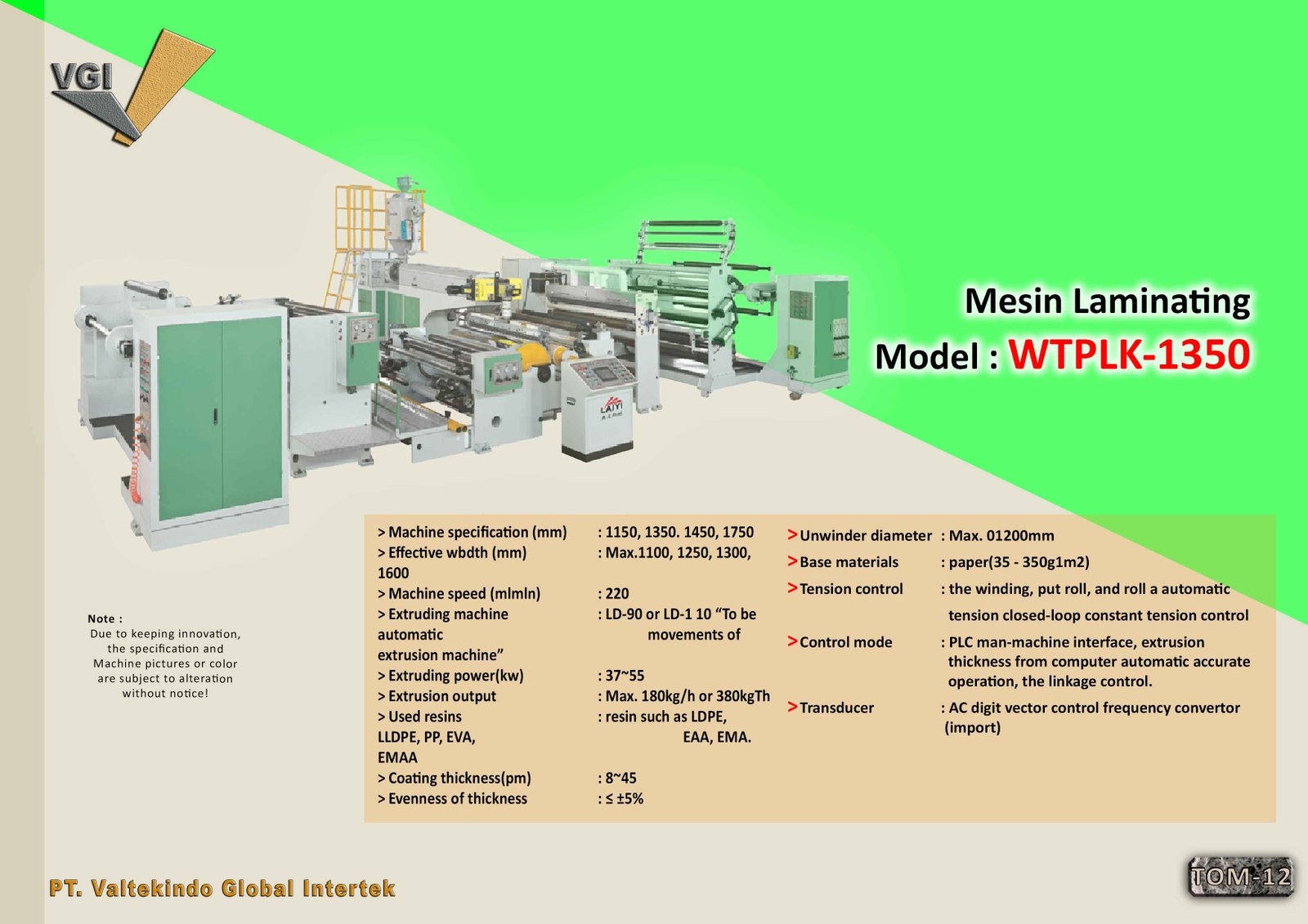 Mesin Laminating Karung Plastik