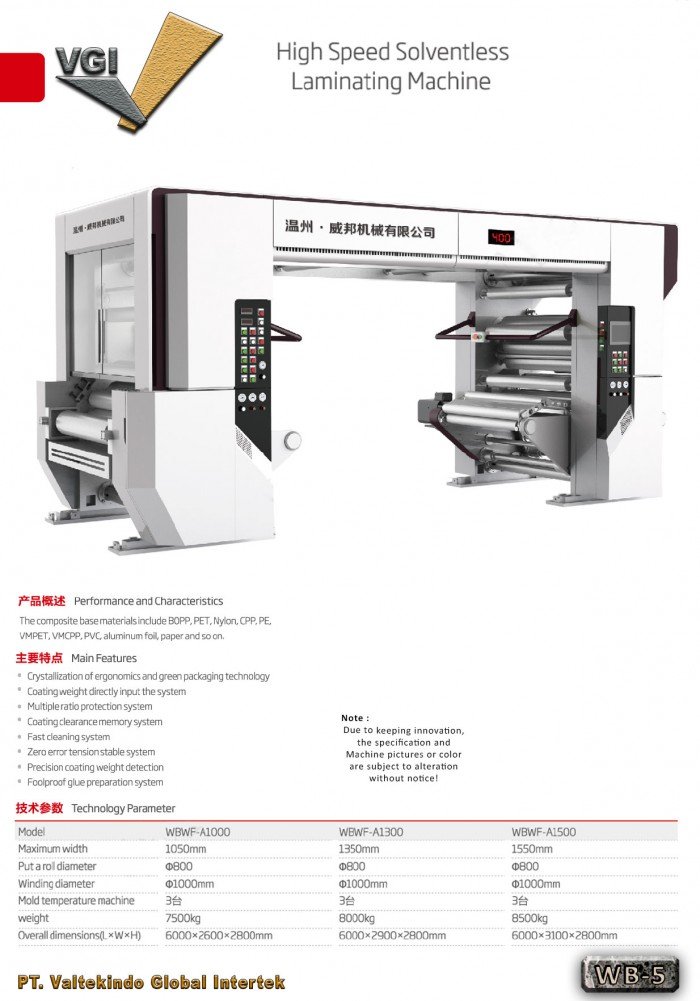 Mesin Laminating Solventless