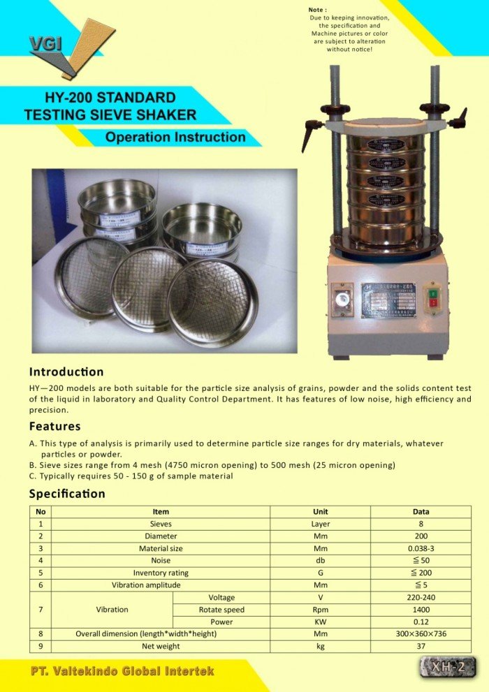 Standard Testing Sieve Shaker