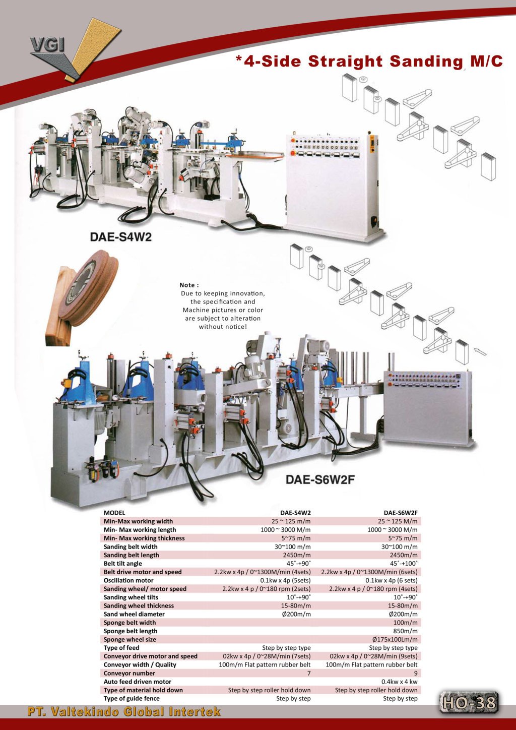 4 Side Straight Sanding M C 4