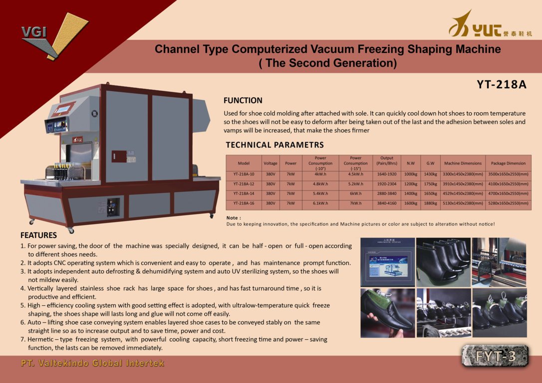 Channel type Computerized Vacuum Freezing Shamping Machine