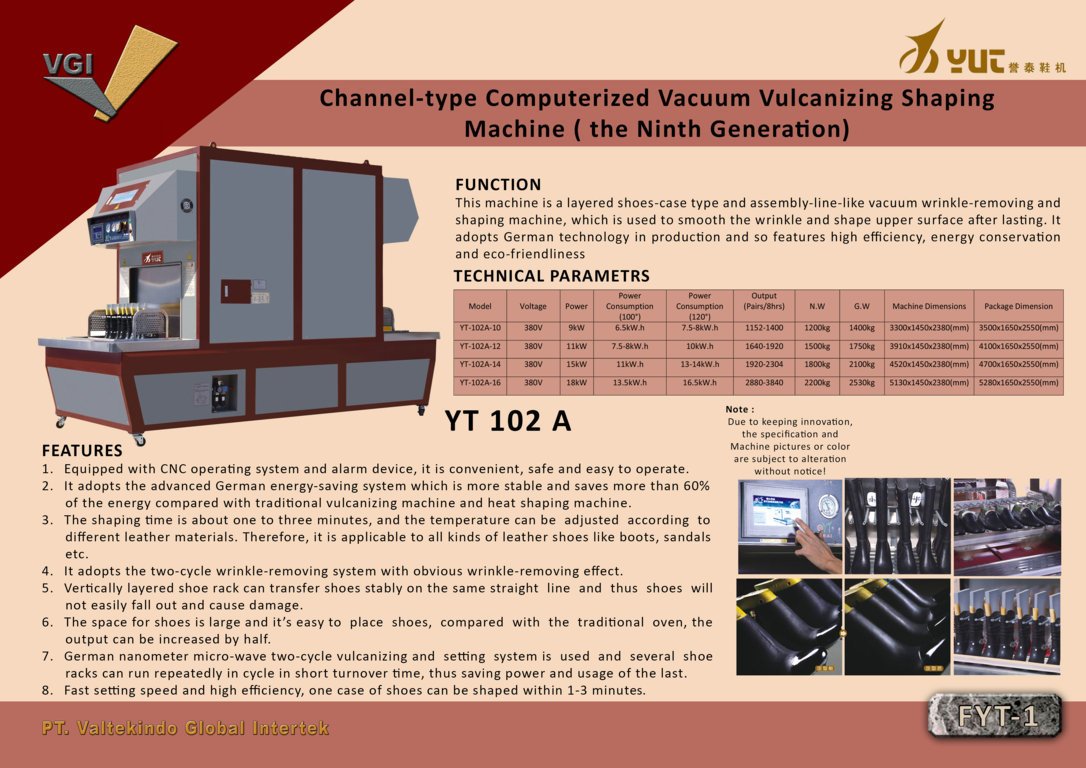 Channel type Computerized Vacuum Vulcanizing Shaping Machine (The Ninth Generation)