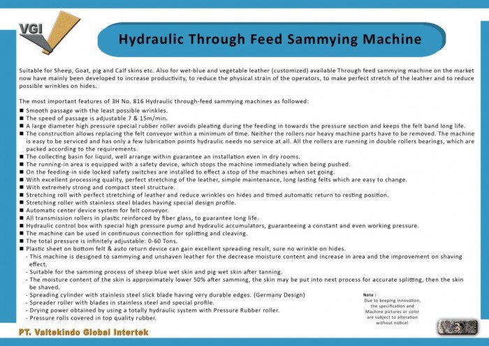 Hydraulic Through Feed Sammying Machine 2