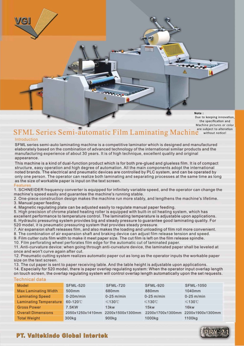 Semi Automatic Film Laminating Machine