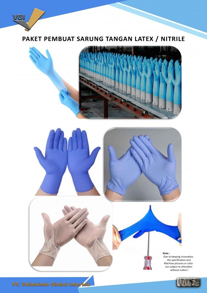 Paket Pembuat Sarung Tangan Latex Nitrile 1