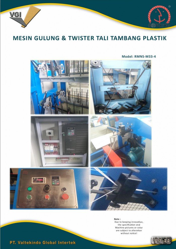 MESIN GULUNG & TWISTER TALI TAMBANG PLASTIK 3