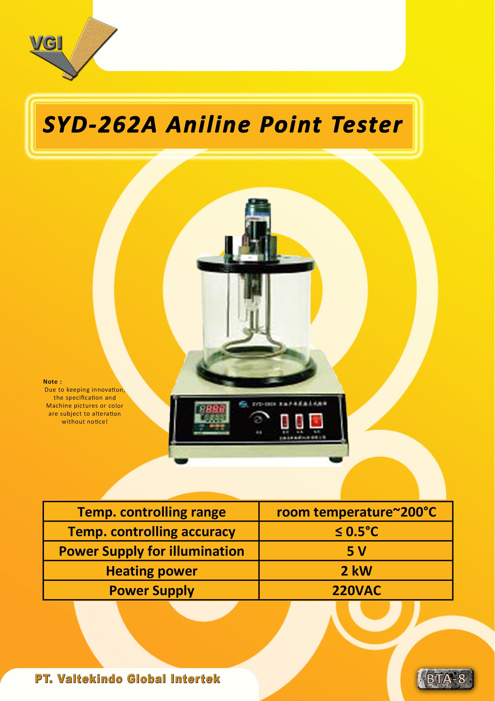 Aniline Point Tester