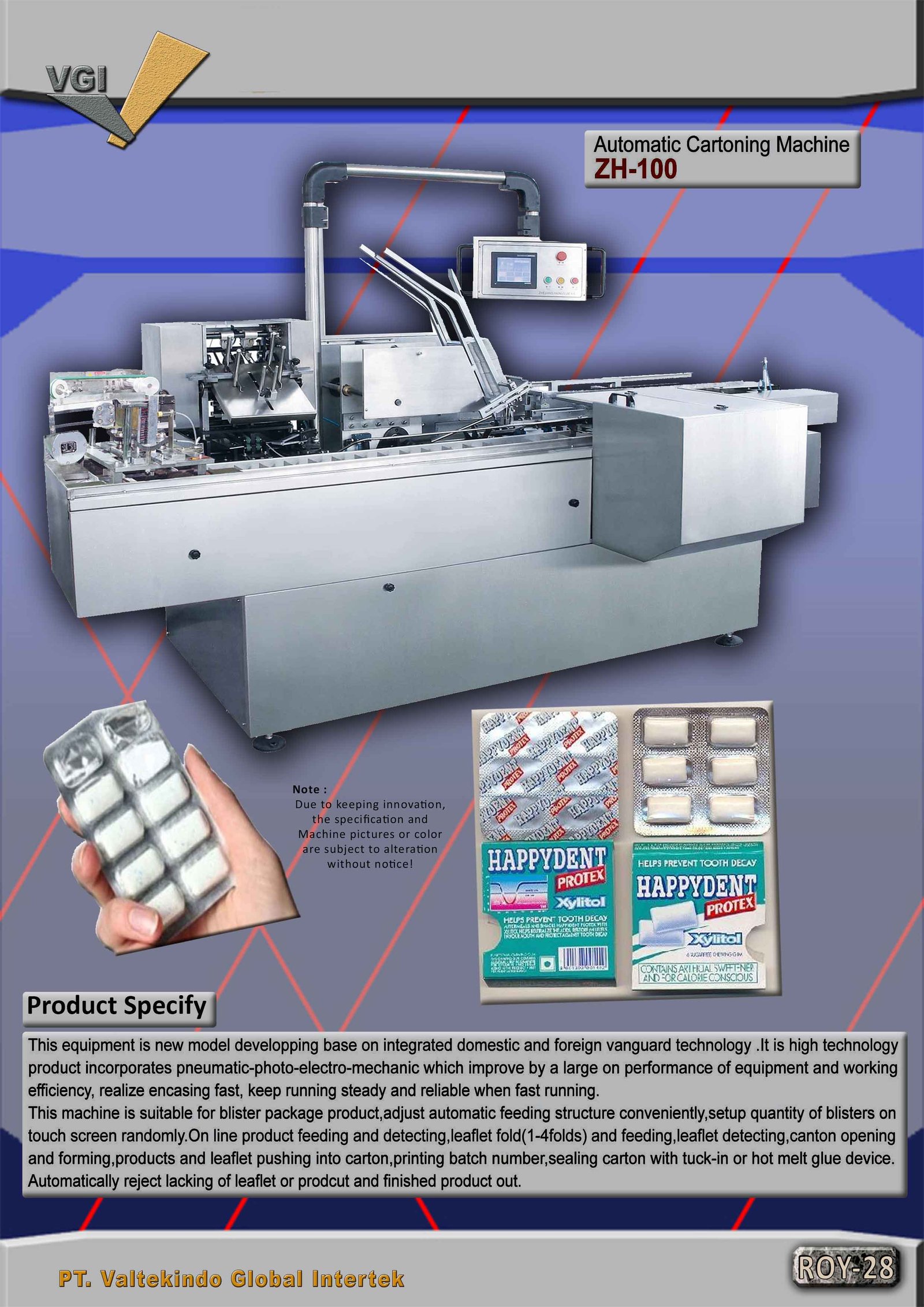 Automatic Cartoning Machine 