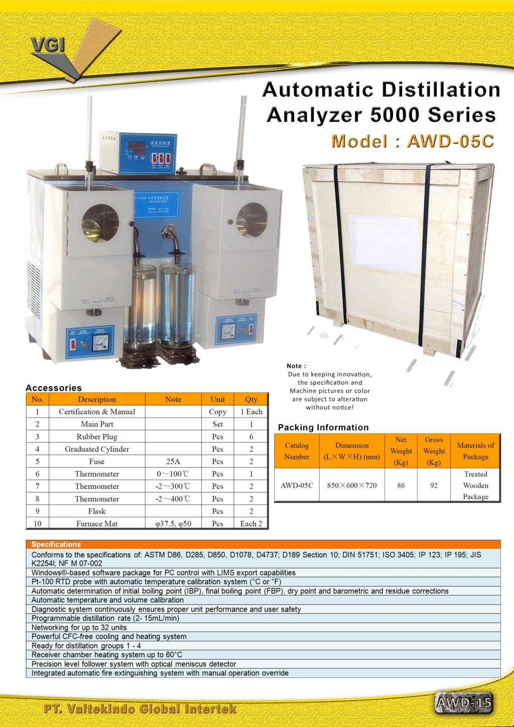 Automatic Distillation Analyzer 5000 Series