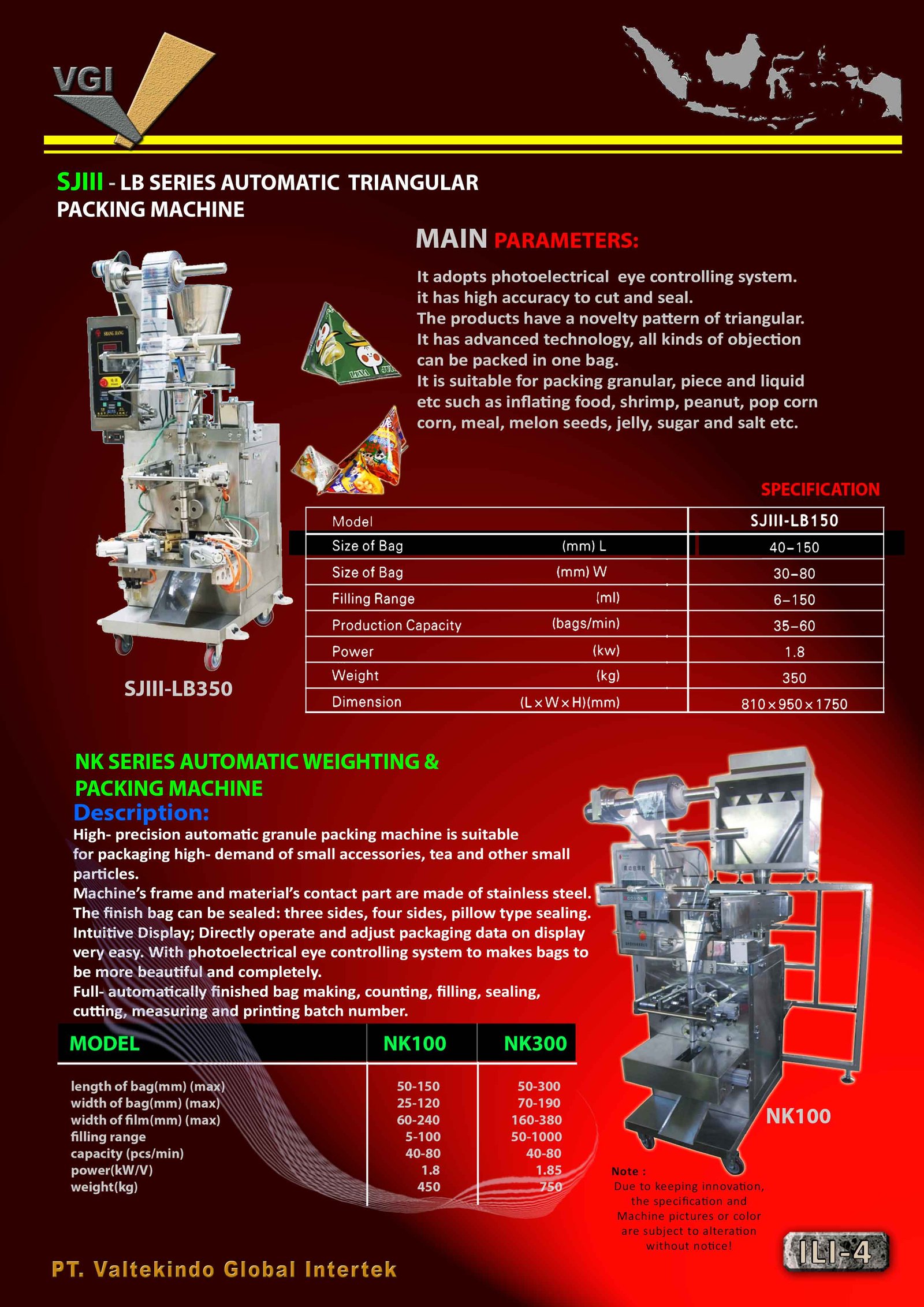 Automatic Triangular Packing Machine