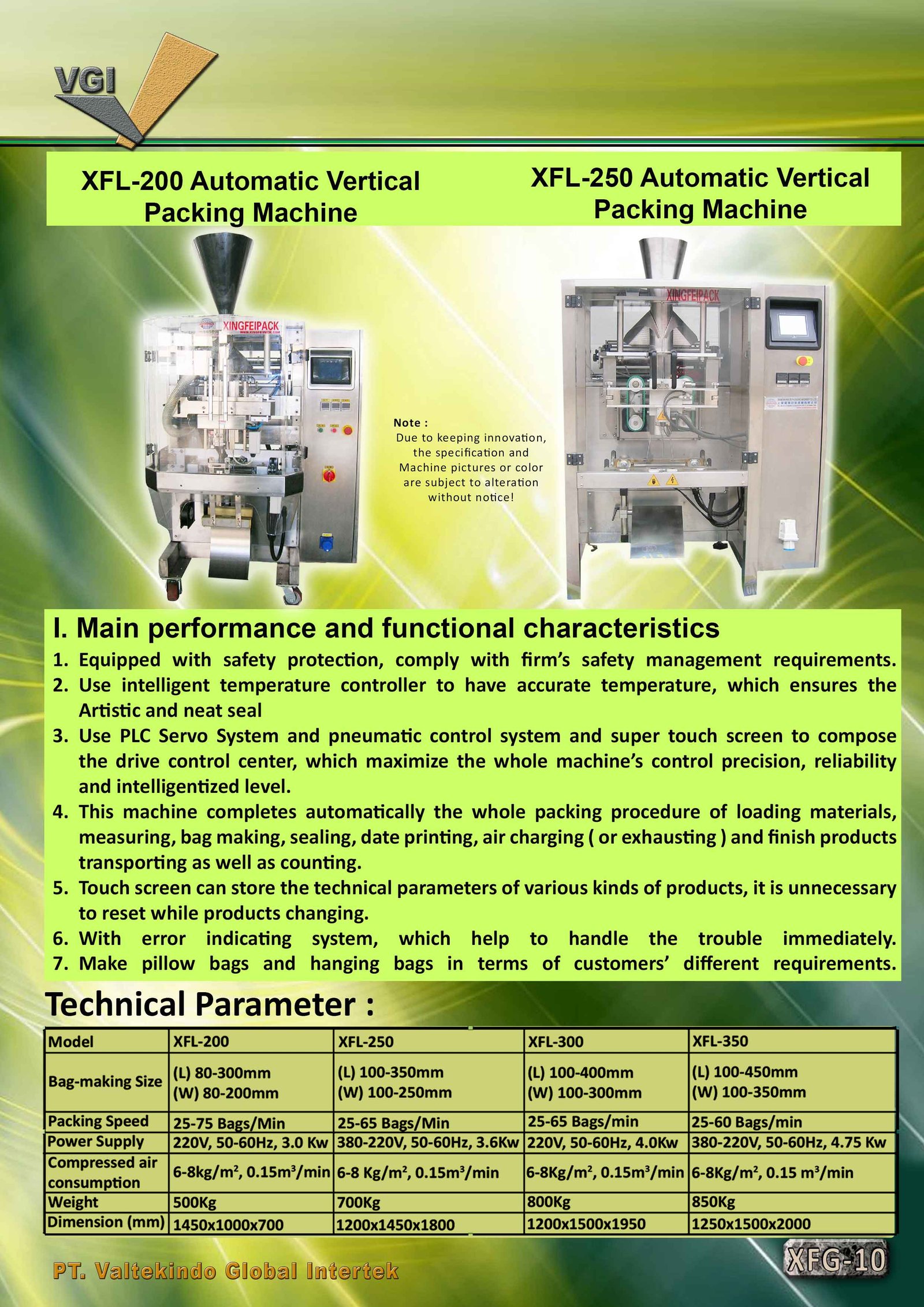 Automatic Vertical Packing Machine