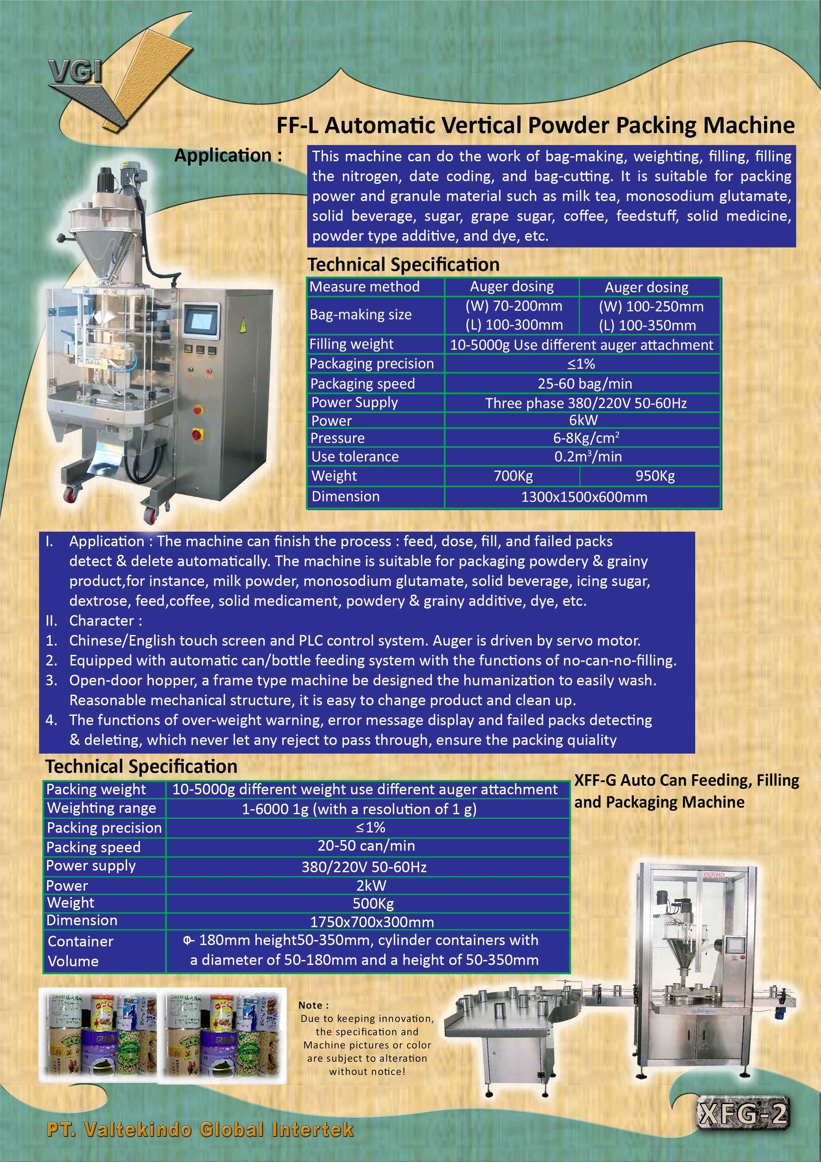 Automatic Vertical Powder Packing Machine