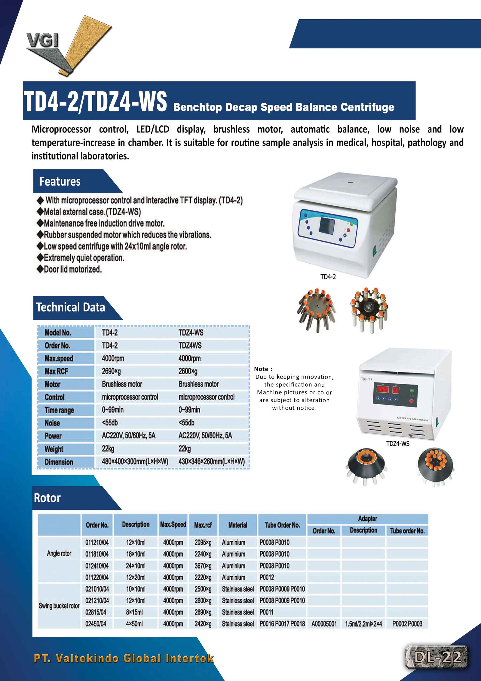 Benchtop Decap Speed Balance Centrifuge