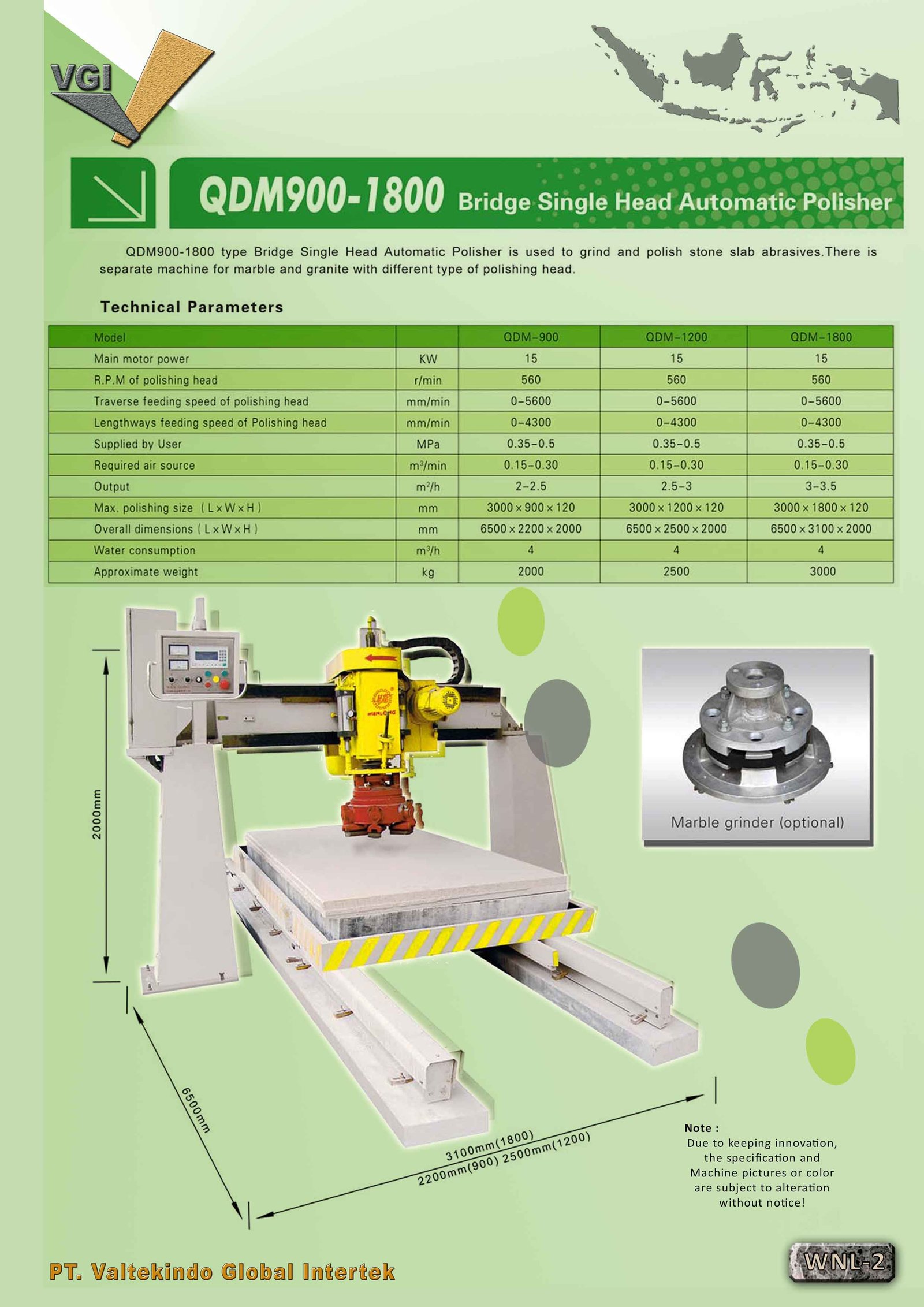 Bridge Single Head Automatic Polisher