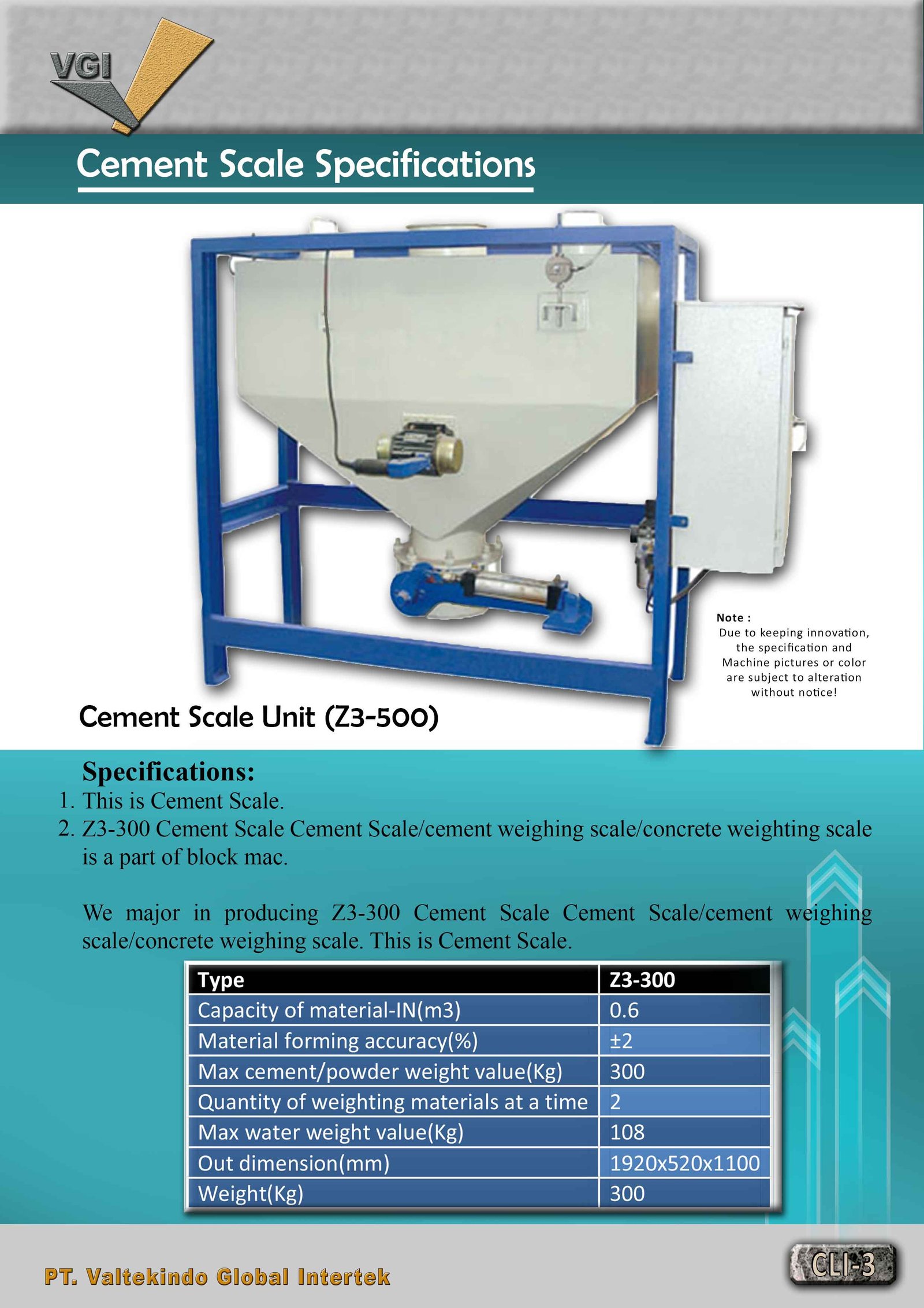 Cement Scale