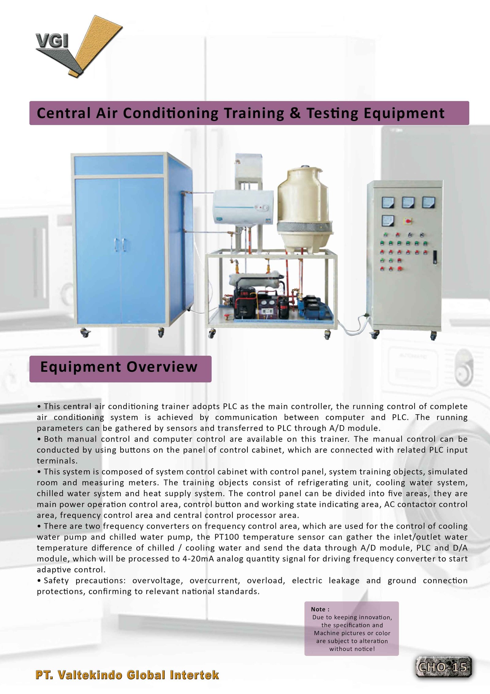 Central Air Conditioning Training & Testing Equipment 1