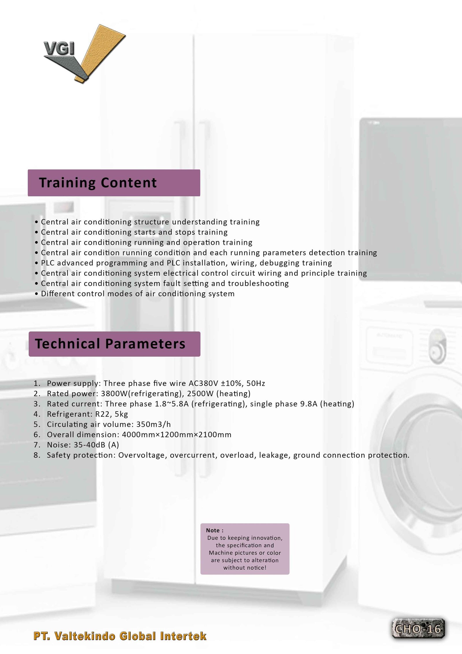 Central Air Conditioning Training & Testing Equipment 2 