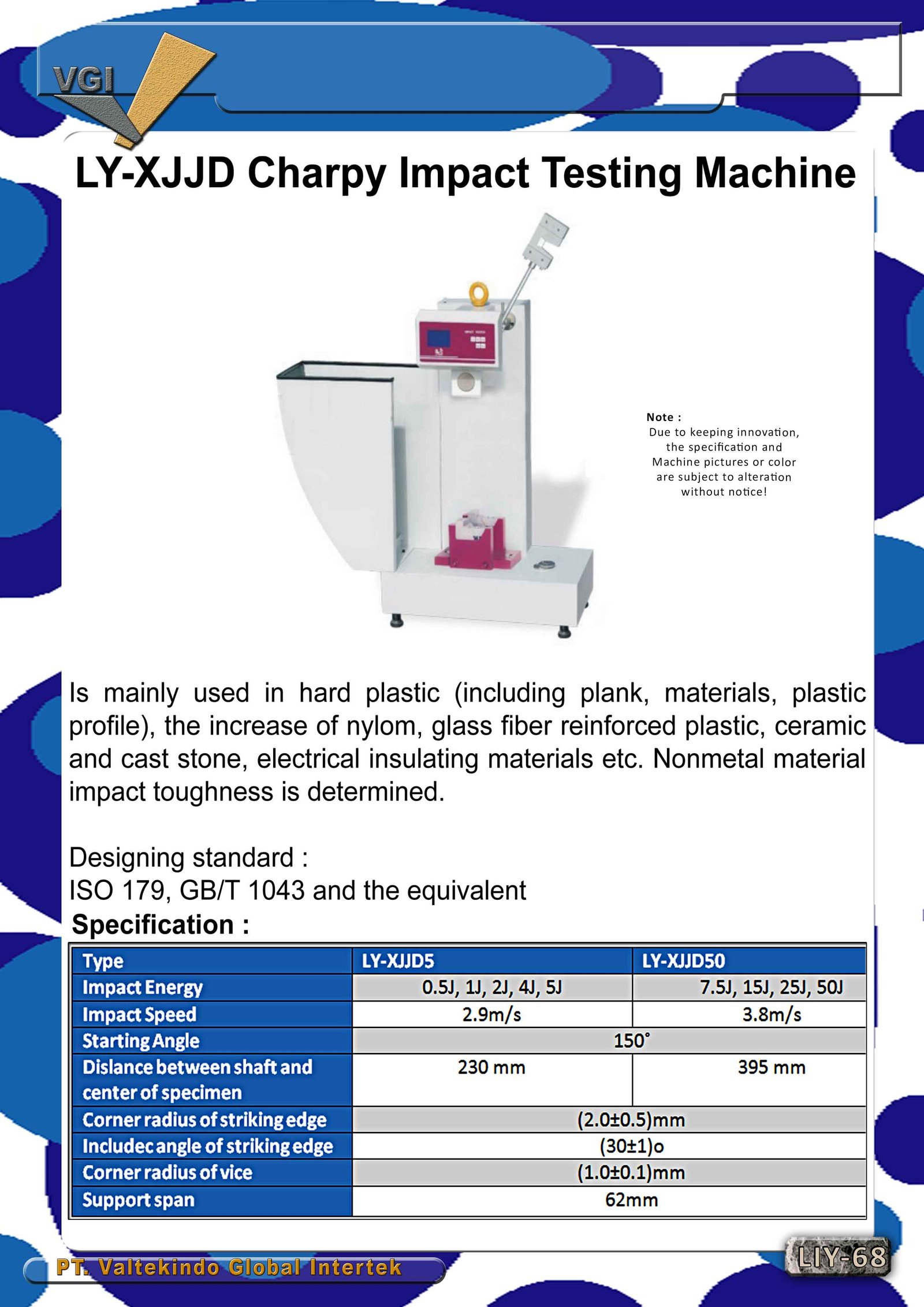 Charpy Impact Testing Machine