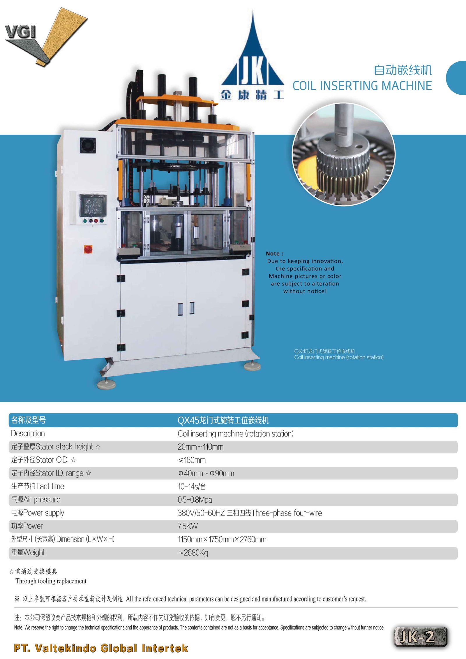 Coil Inserting Machine (Rotation Station)