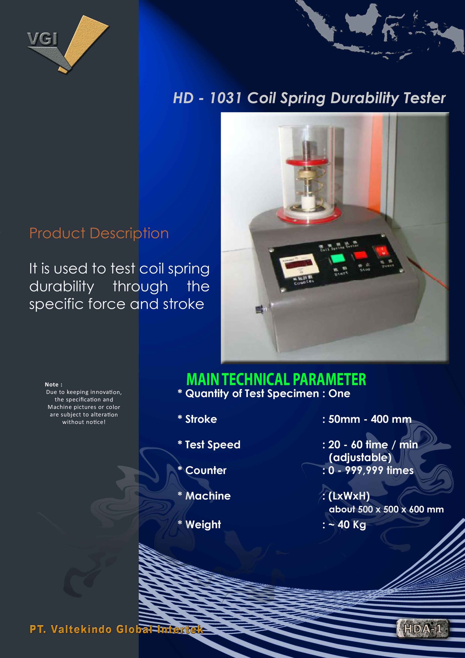 Coil Spring Durability Tester