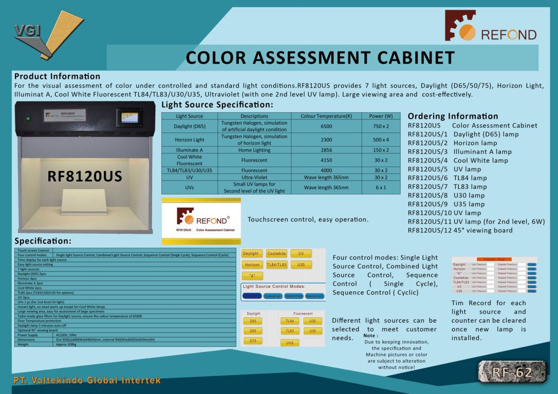 COLOR ASSESSMENT CABINET 