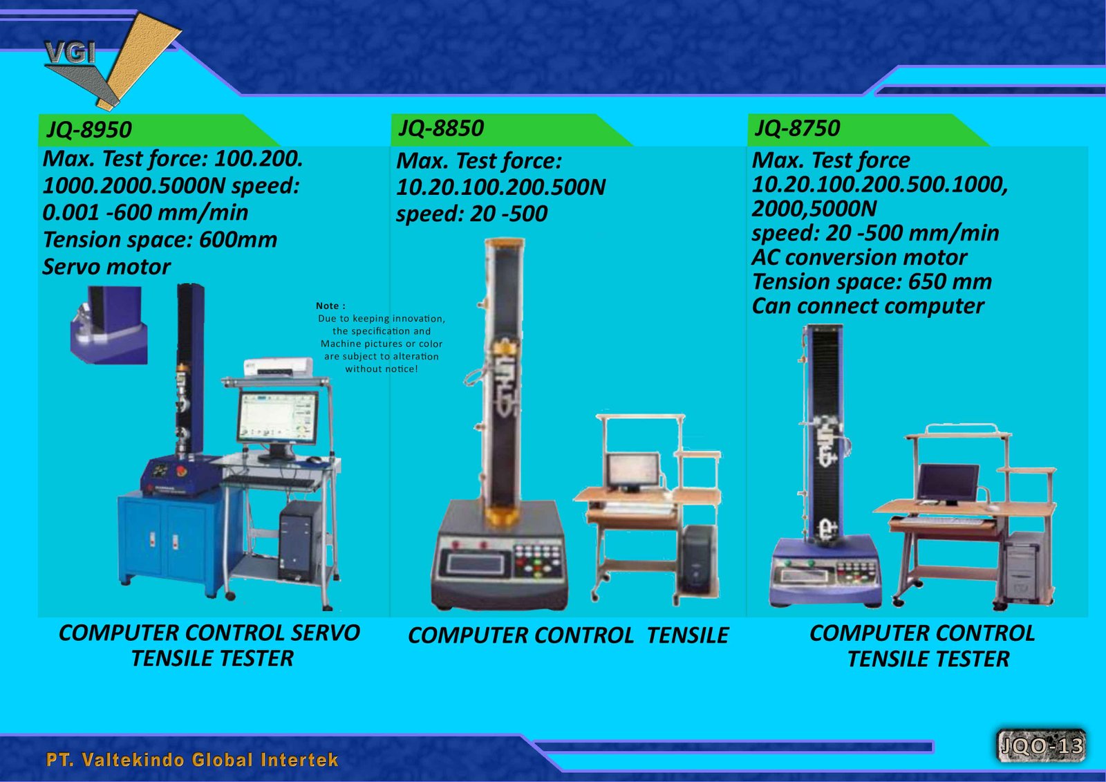 Computer Control Tensile Tester