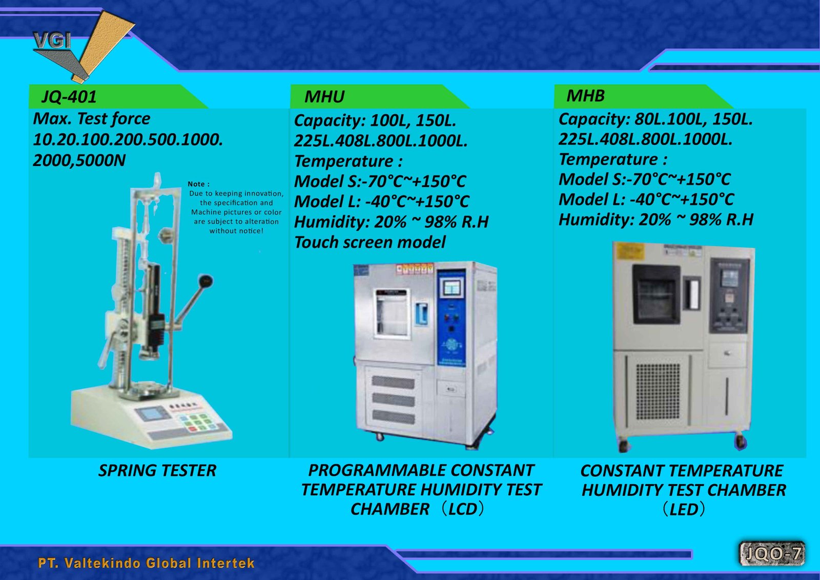 Constant Temperature Humidity Chamber & Spring Tester