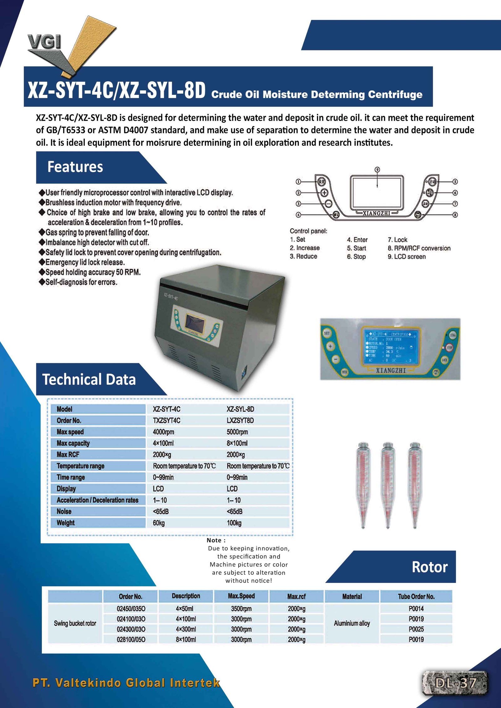 Crude Oil Moisture Determing Centrifuge