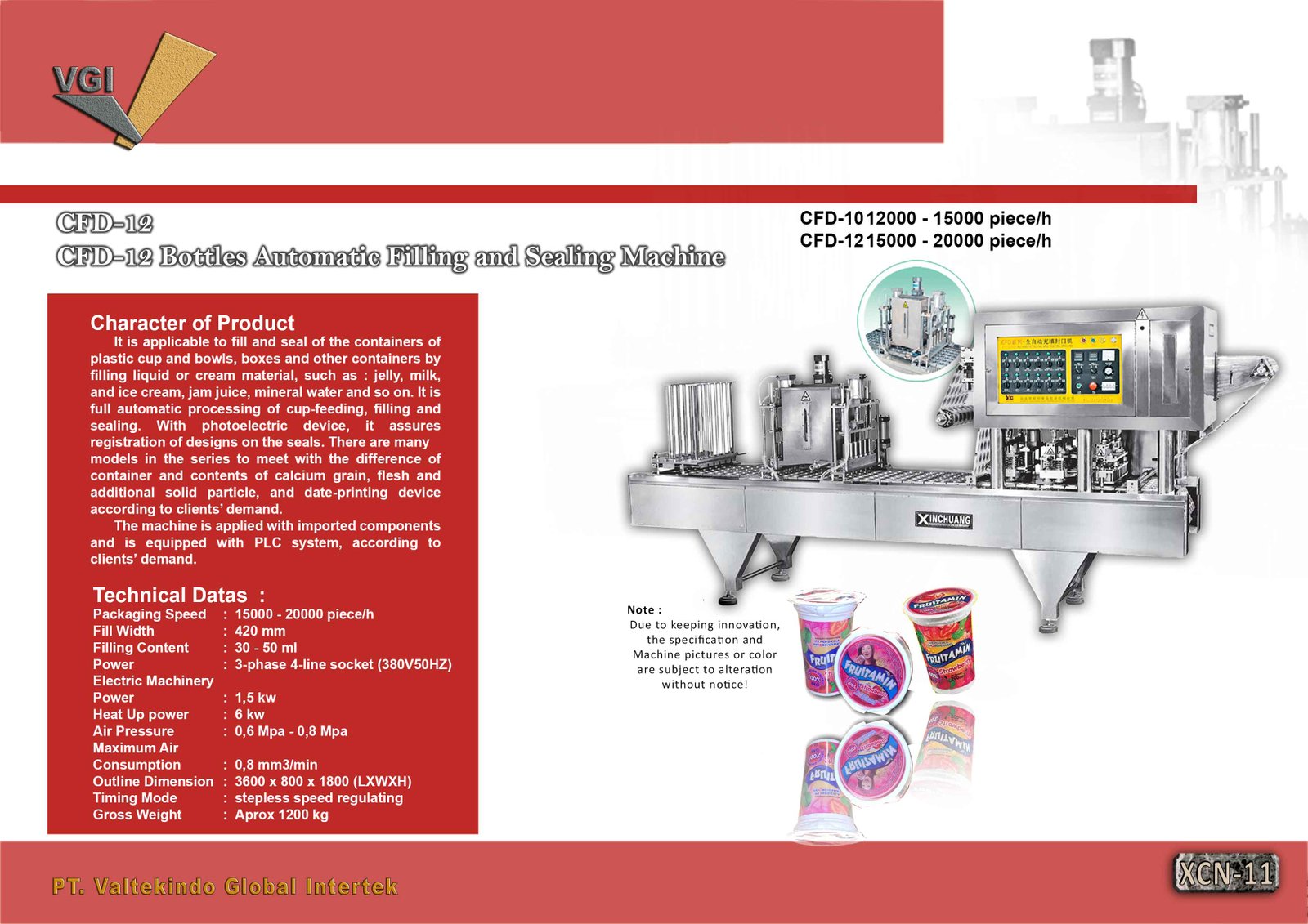 Cup Automatic Filling and Sealing Machine