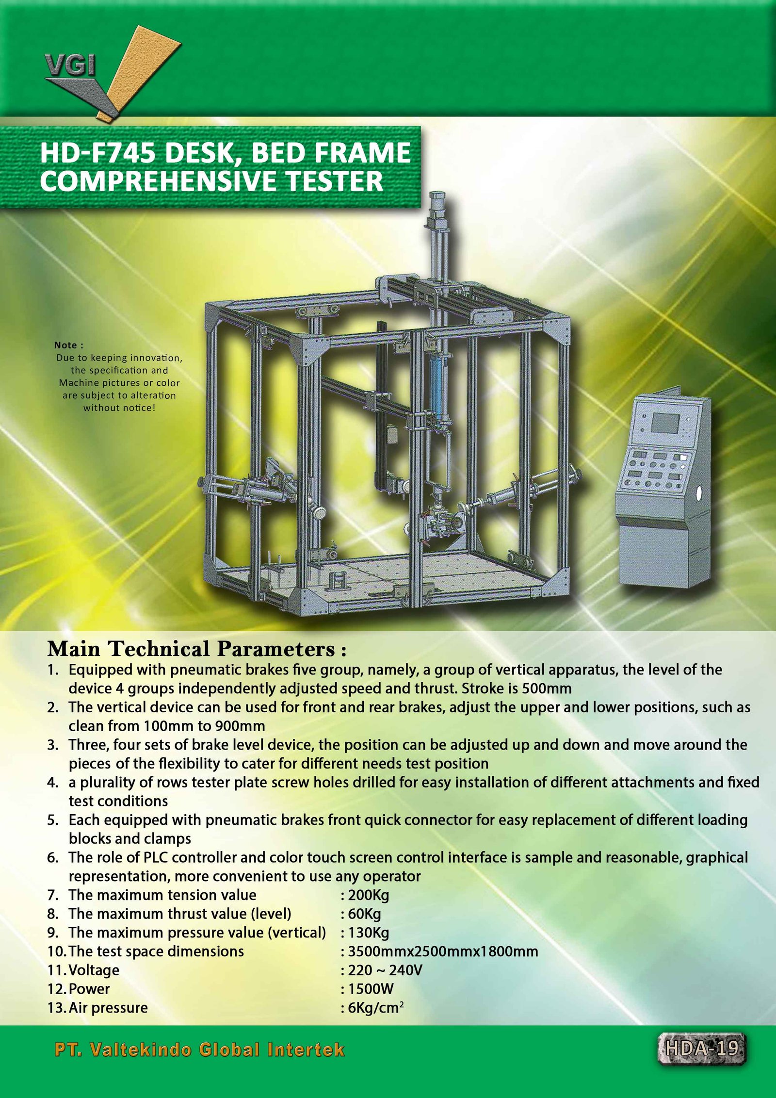 Desk Bed Frame Comprehensive Tester