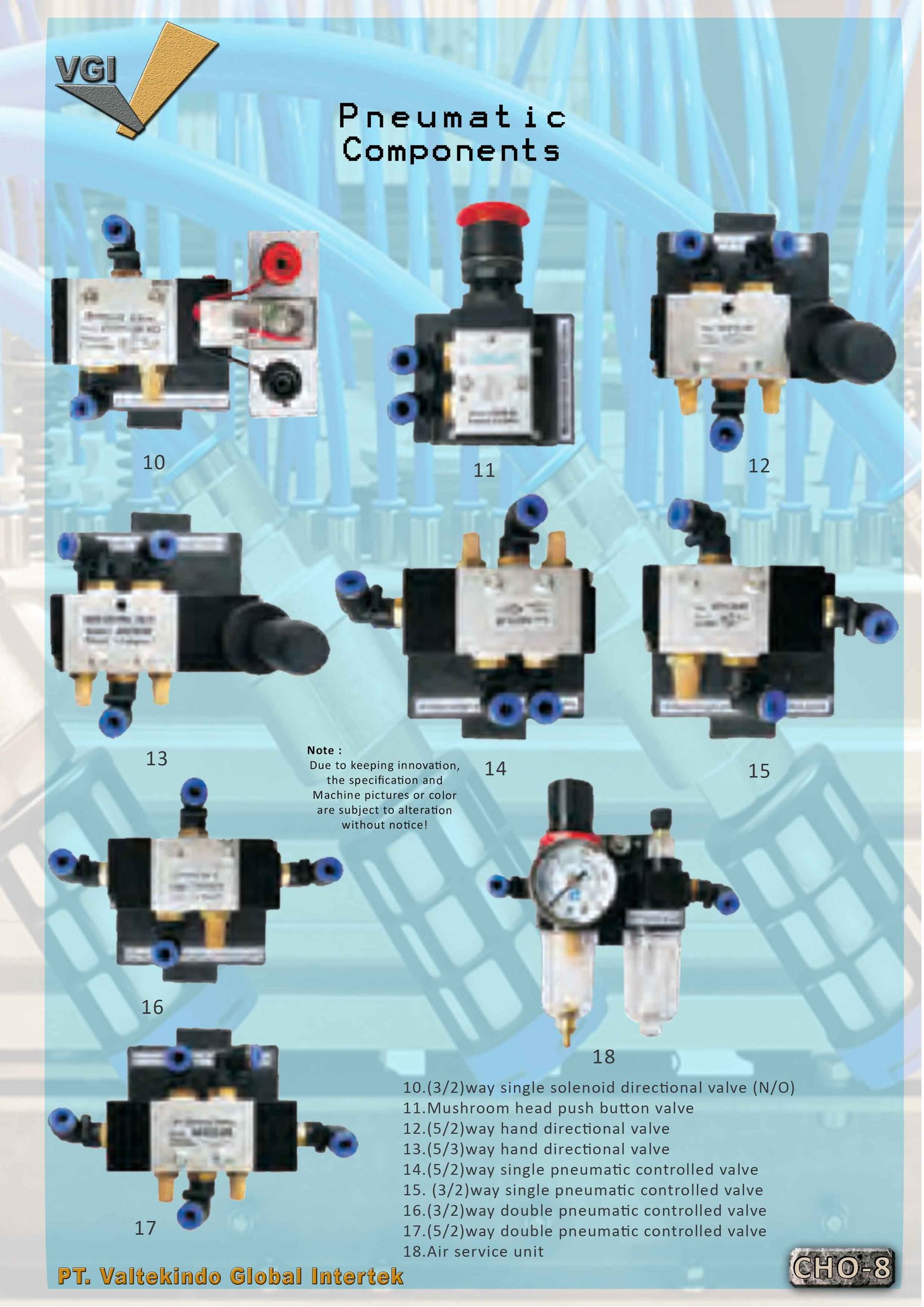 Double Side Pneumatic Components 2