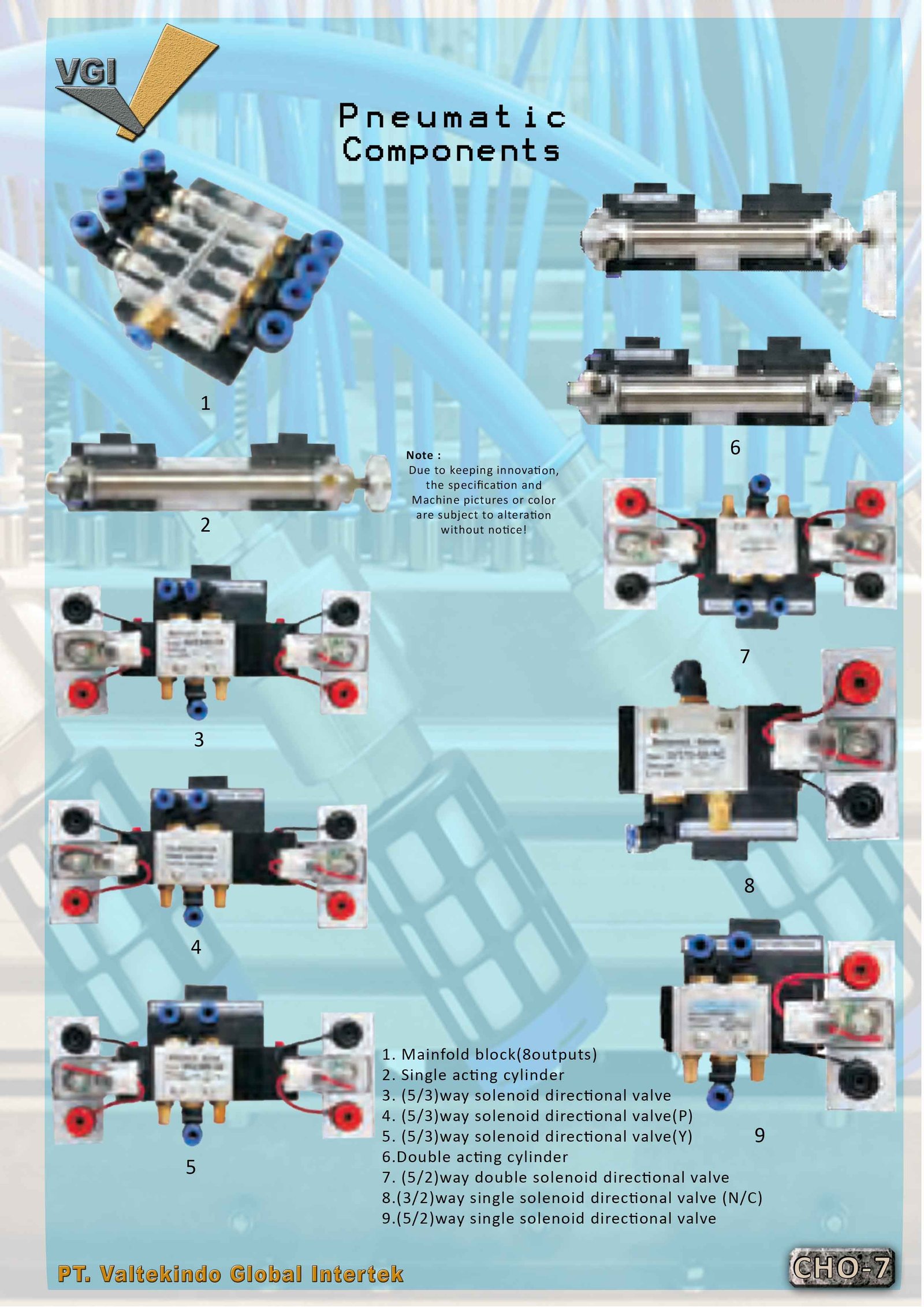 Double Side Pneumatic Components