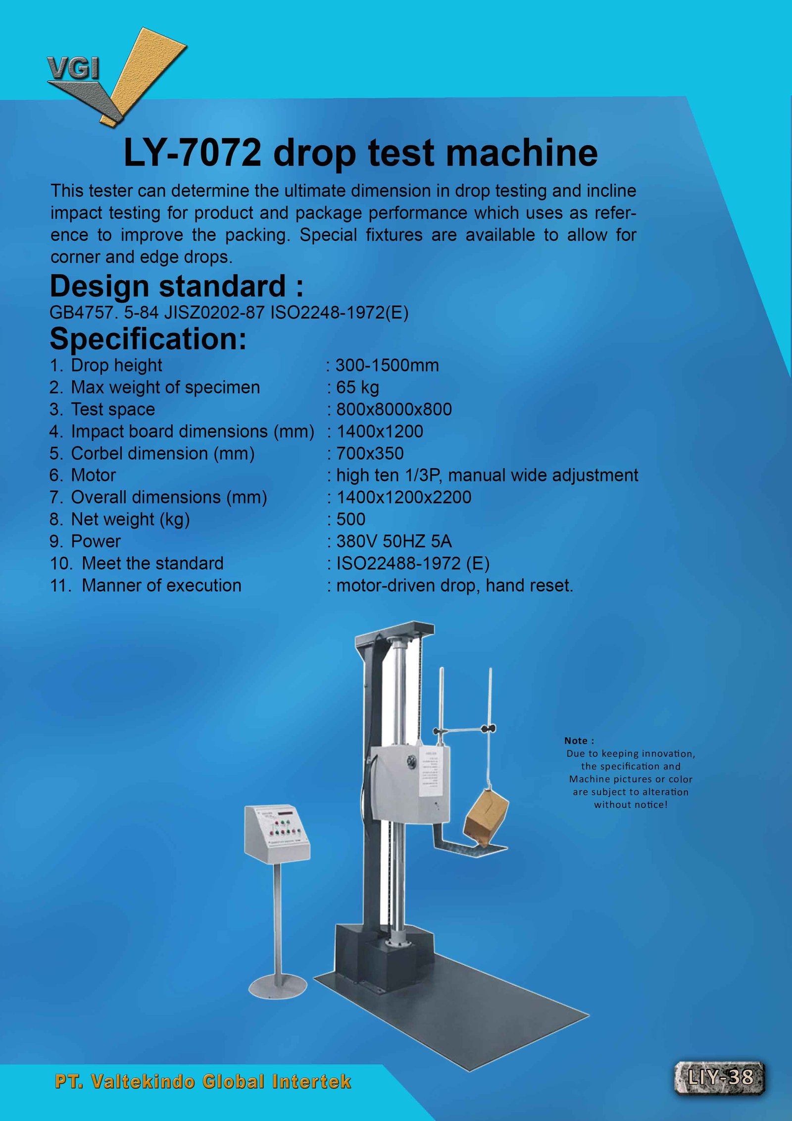 Drop Test Machine