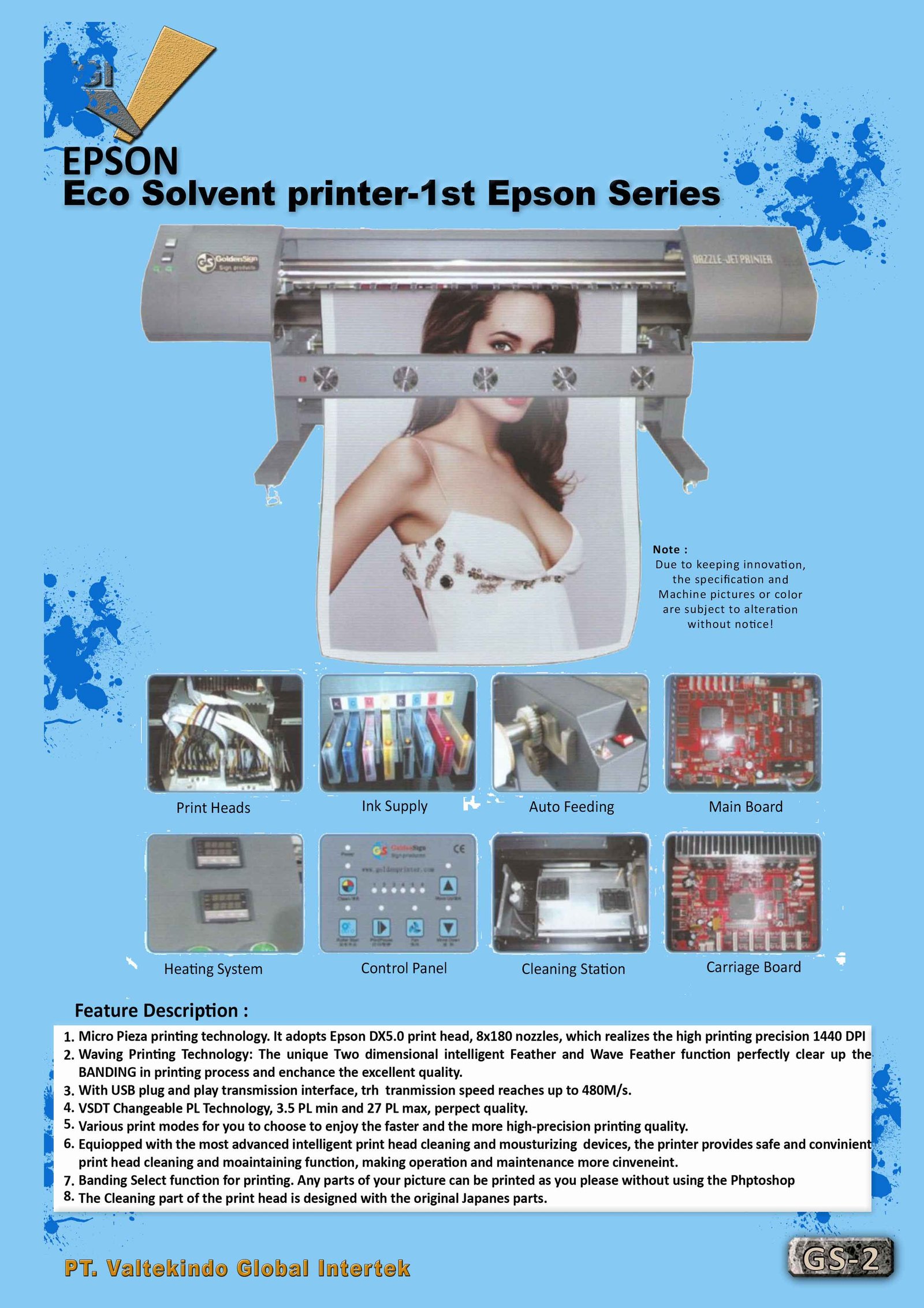 Eco Solvent Printer-1st Epson Series