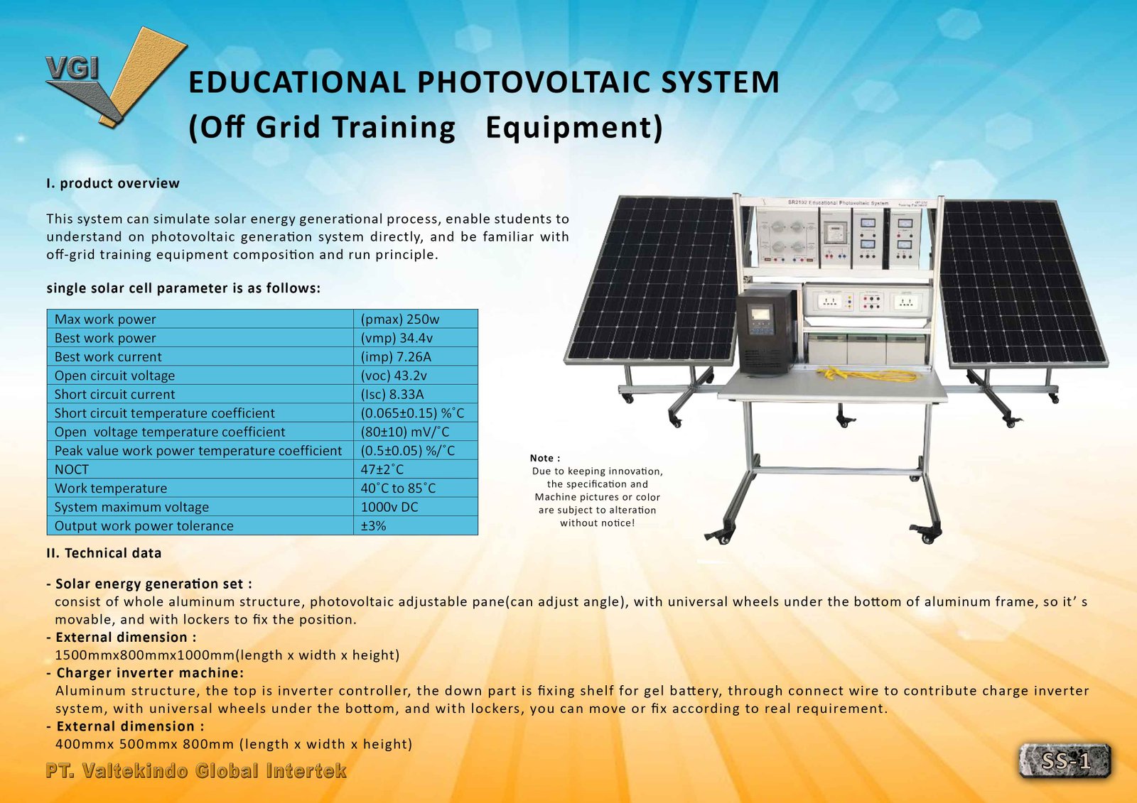 EDUCATIONAL PHOTOVOLTAIC SYSTEM