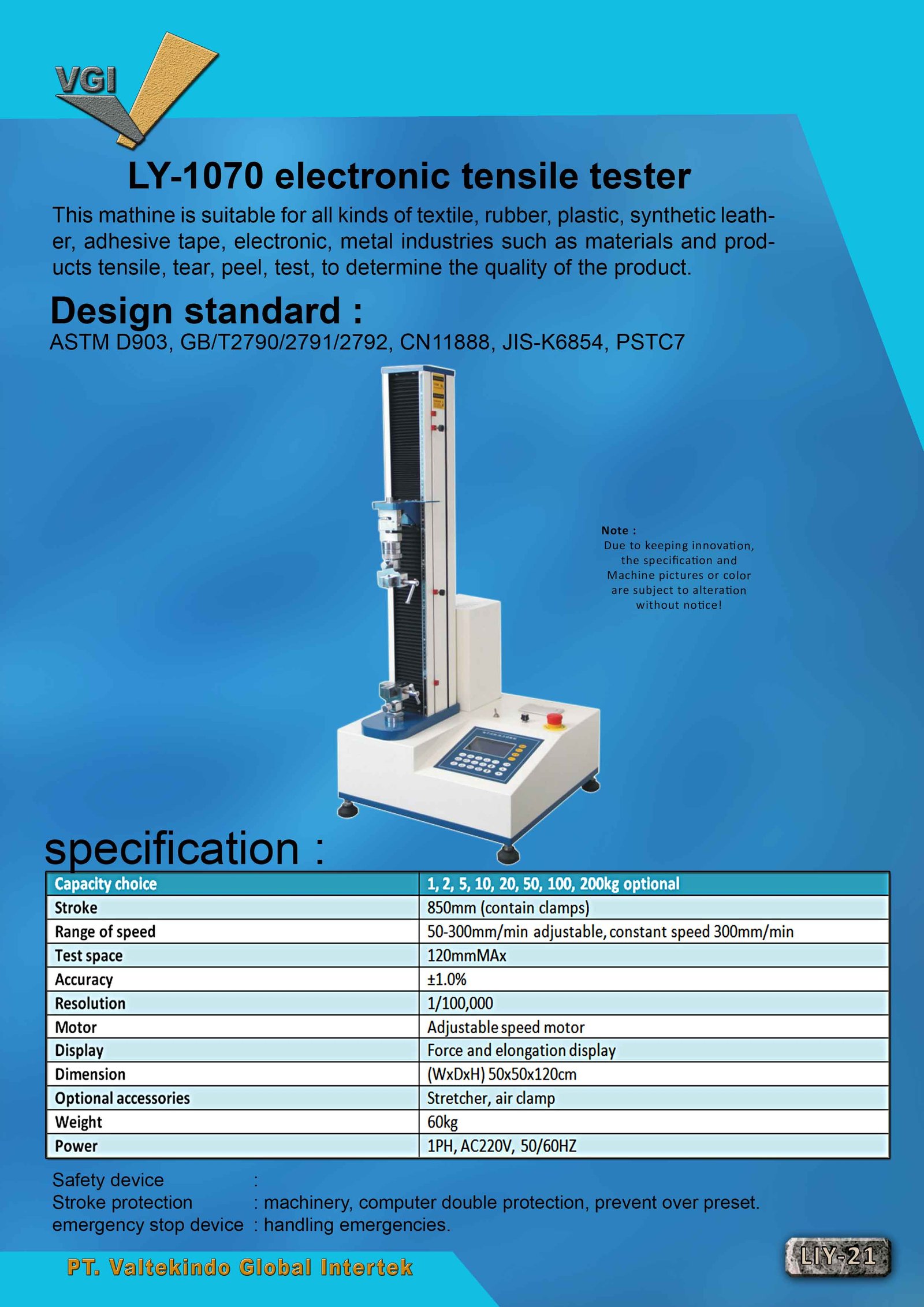 Electronic Tensile Tester